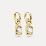 Aurum Hoops - Emerald