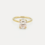 Moissanite Oval Solitaire