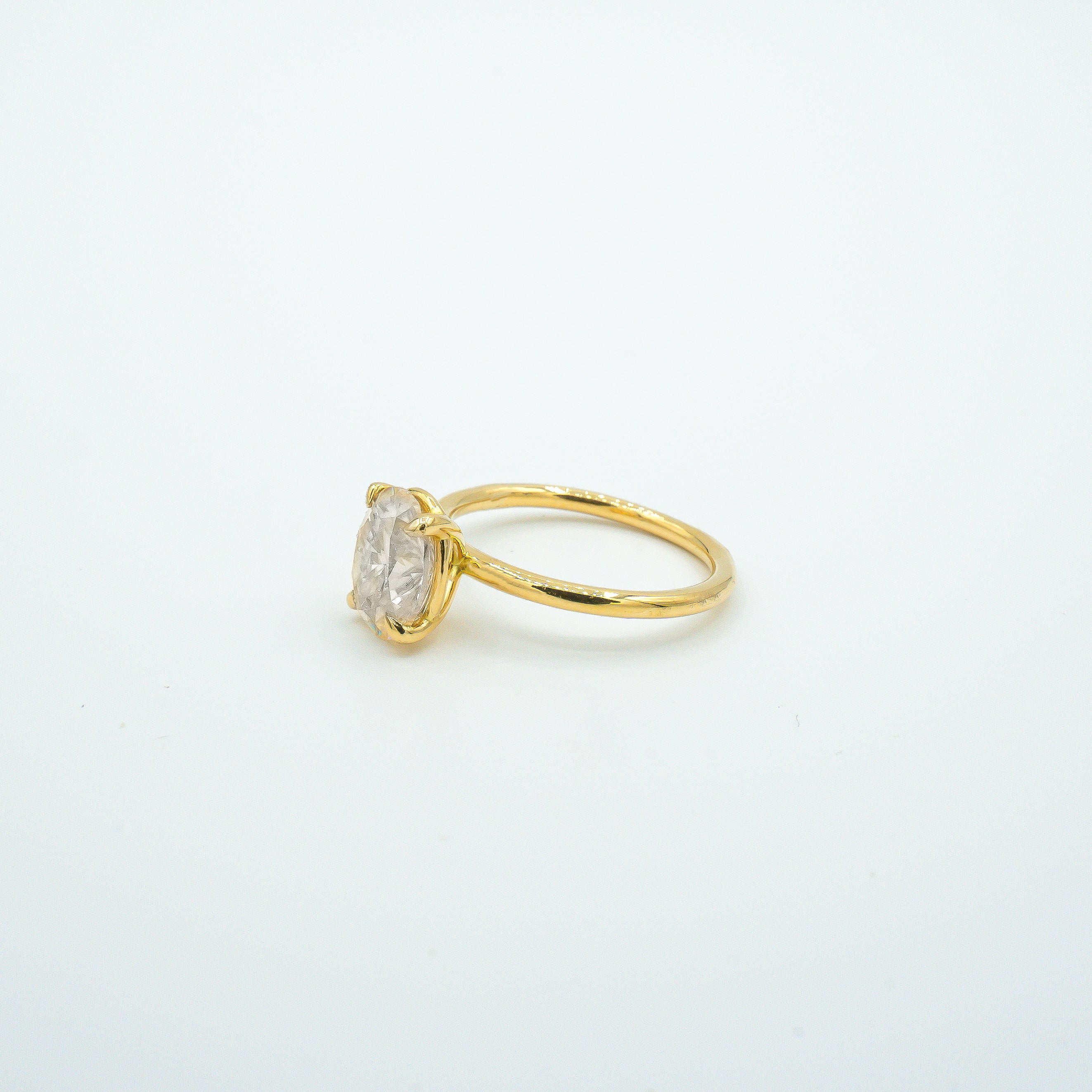 Moissanite Oval Solitaire - Esther