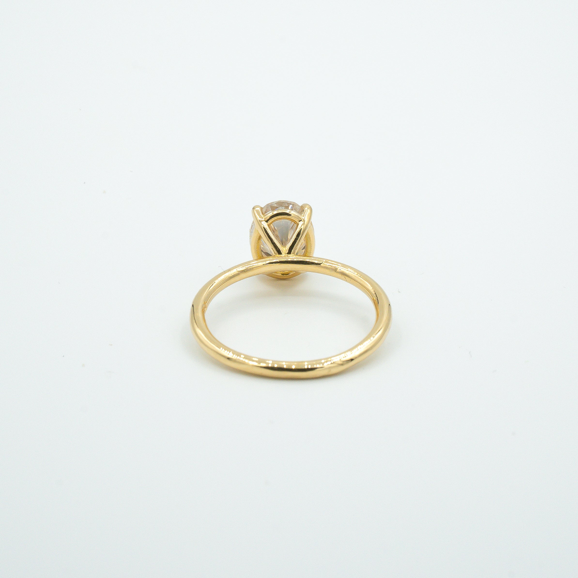 Moissanite Oval Solitaire - Esther