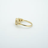 Zircon Line Gold Cluster Ring - One of a Kind