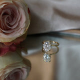Moissanite Oval Solitaire - Esther