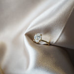 Moissanite Oval Solitaire - Esther