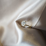 Moissanite Oval Solitaire - Esther